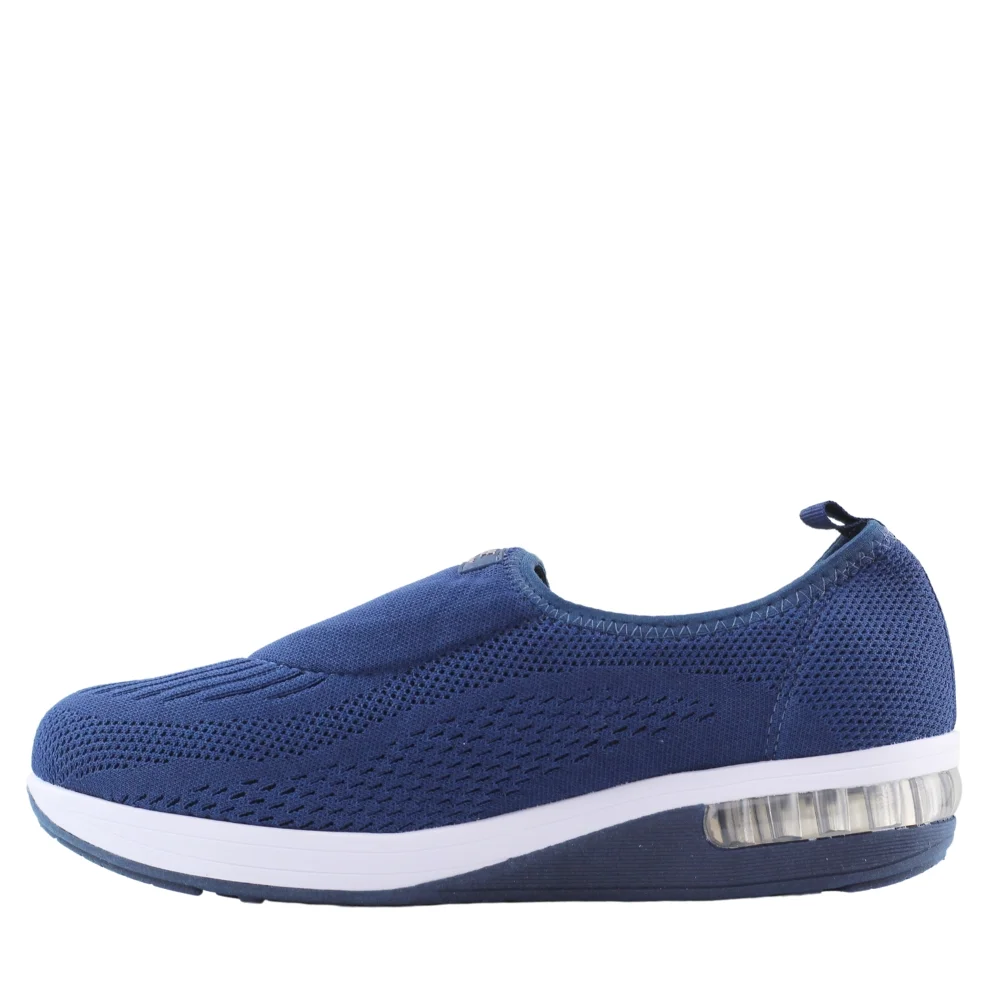 Tênis Feminino Slip On Modare Sem Cadarço Anabela Azul 3