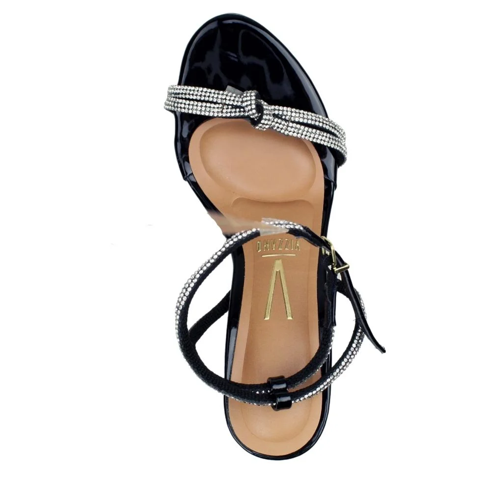 Sandália Social Feminina Salto Baixo Médio Vizzano 6276.465 Preto 5