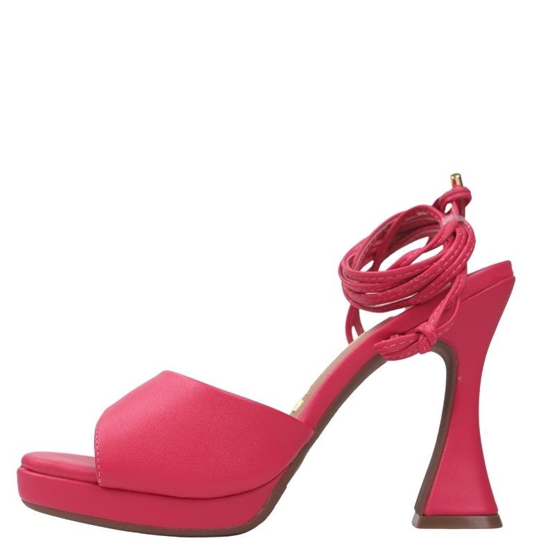 Sandália Salto alto Taça de amarrar Feminino Vizzano 6481101 Preto 3