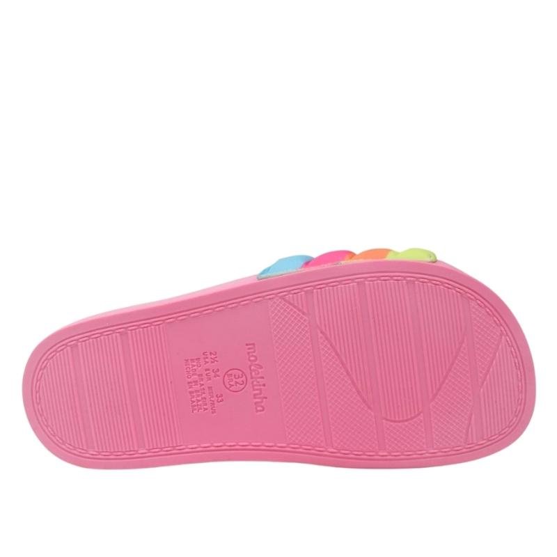 Chinelo Rasteira Slide Menina Marshmellow Molekinha 2311.138 Multicores 5