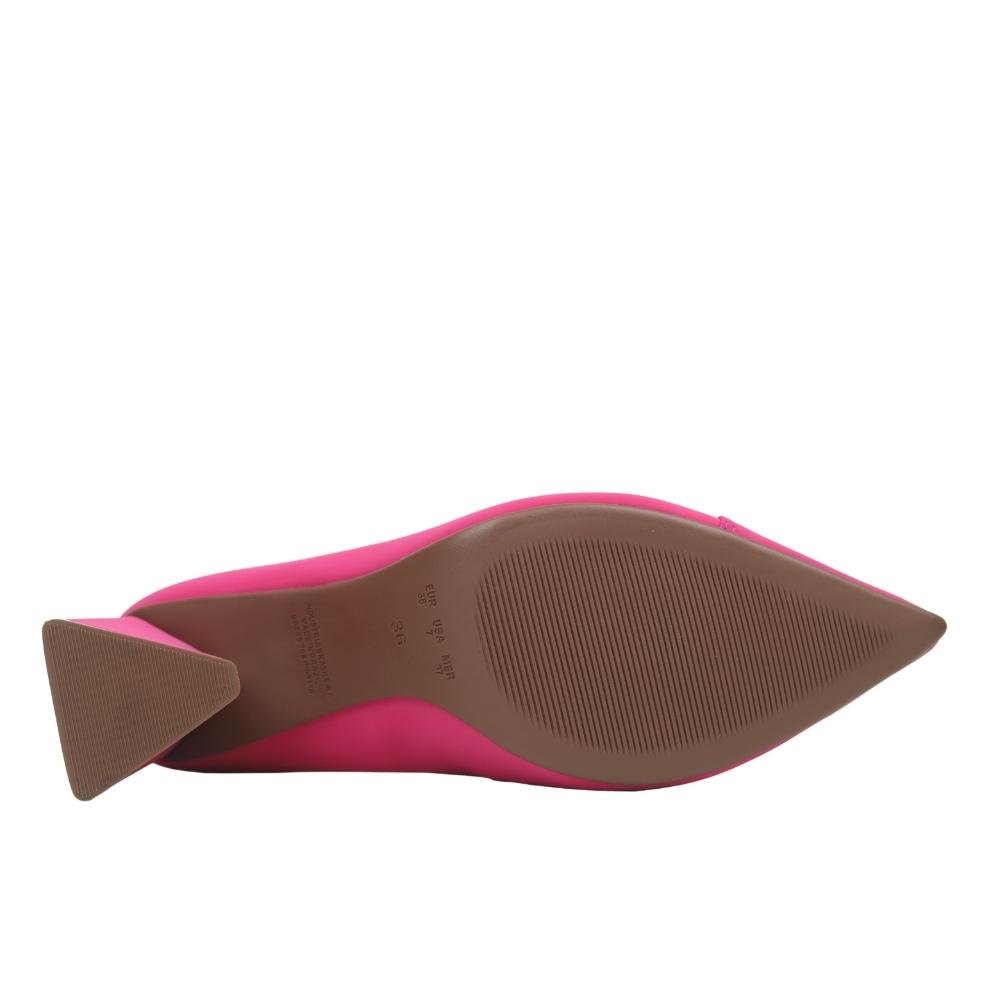 Sandália Feminina Bebecê Salto Médio Geométrico T7024-262 Rosa 5