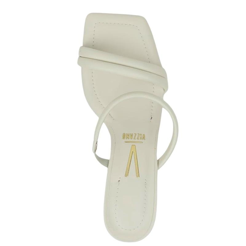 Sandália Tamanco Feminina Vizzano Salto Baixo Grosso 6455108 Branco 4