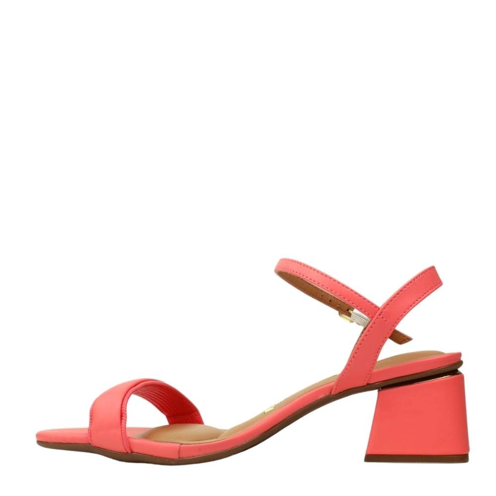 Sandália Feminina Salto Bloco Médio Grosso Conforto 6428.119 Preto 3