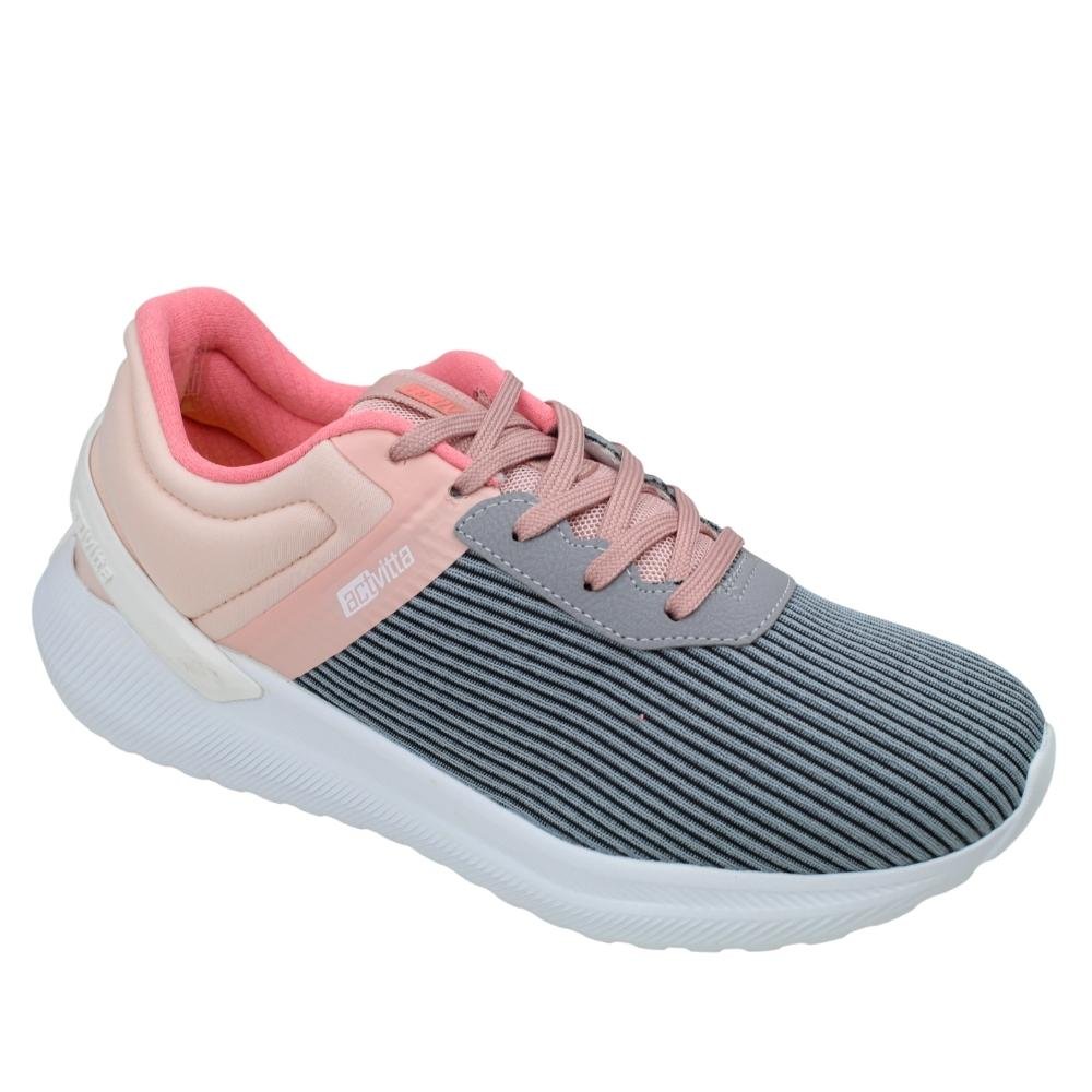 Tênis Feminino Actvitta Esportivo Conforto Academia Preto