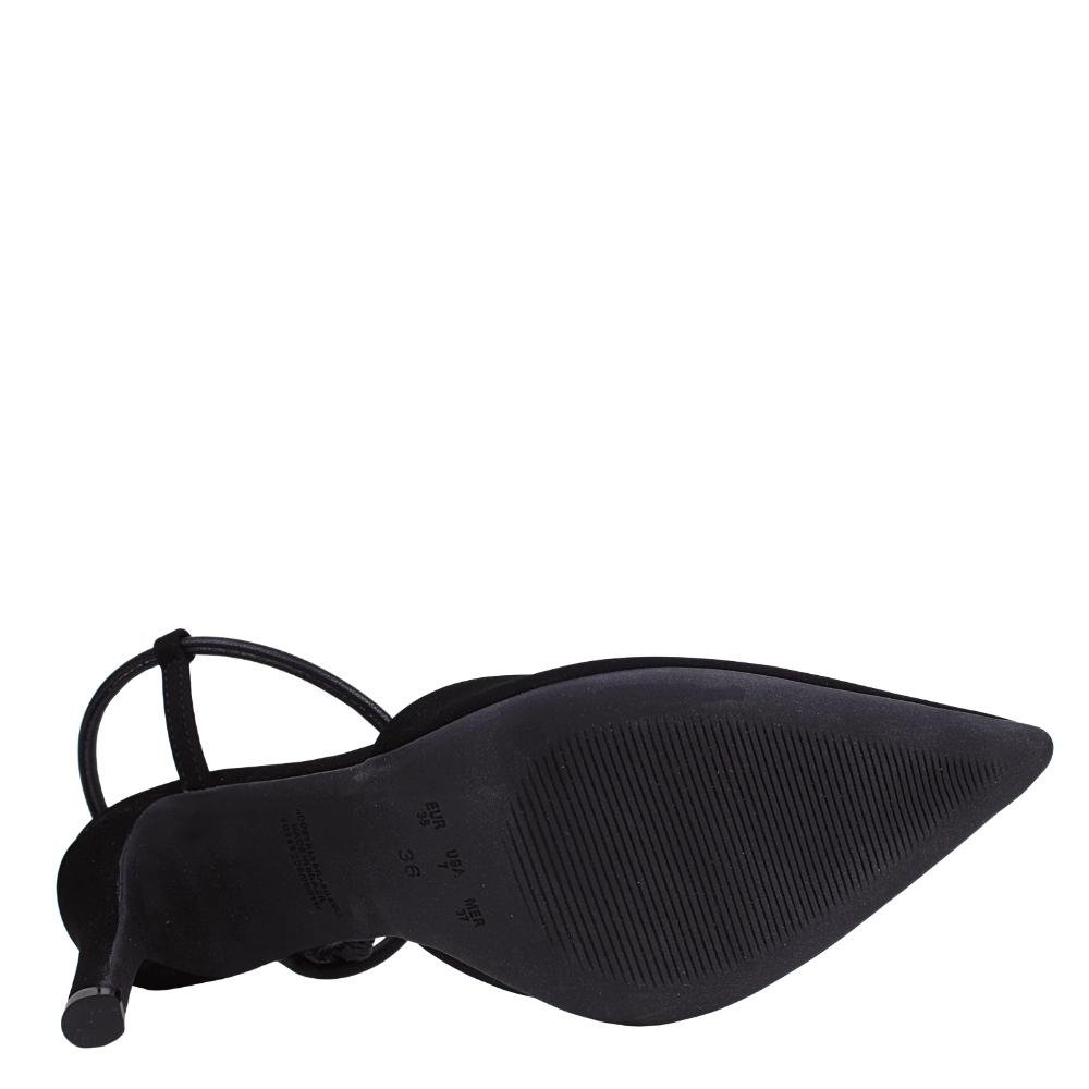 Scarpin Feminino Bebecê Salto Alto Bico Fino Tiras T9430-156 Preto 5