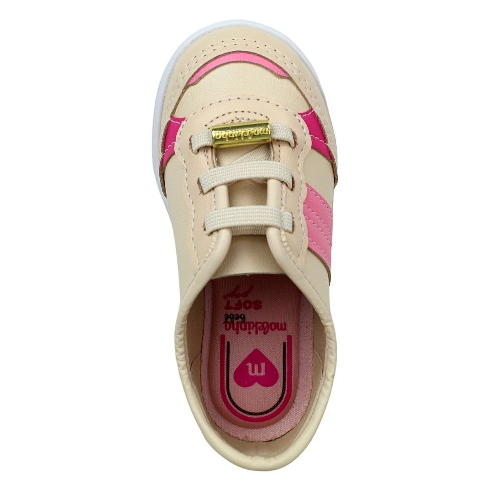 Tênis Menina Molekinha Infantil Casual Recortes 2118.565 Rosa 4