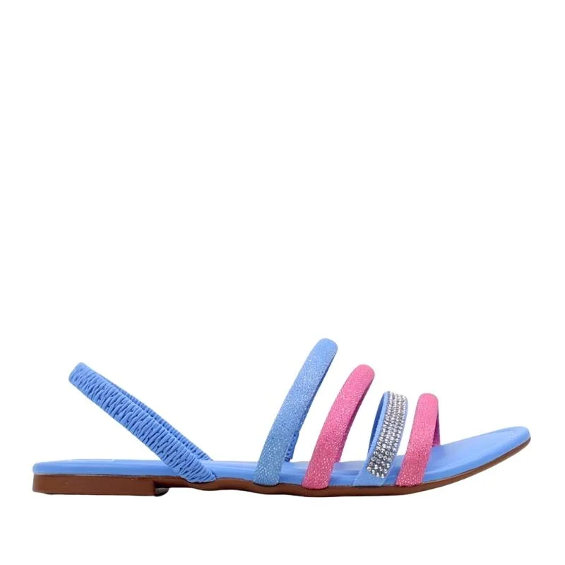 Chinelo Rasteira Feminina Slide Fivela Moleca 5460.209 Roxo 2