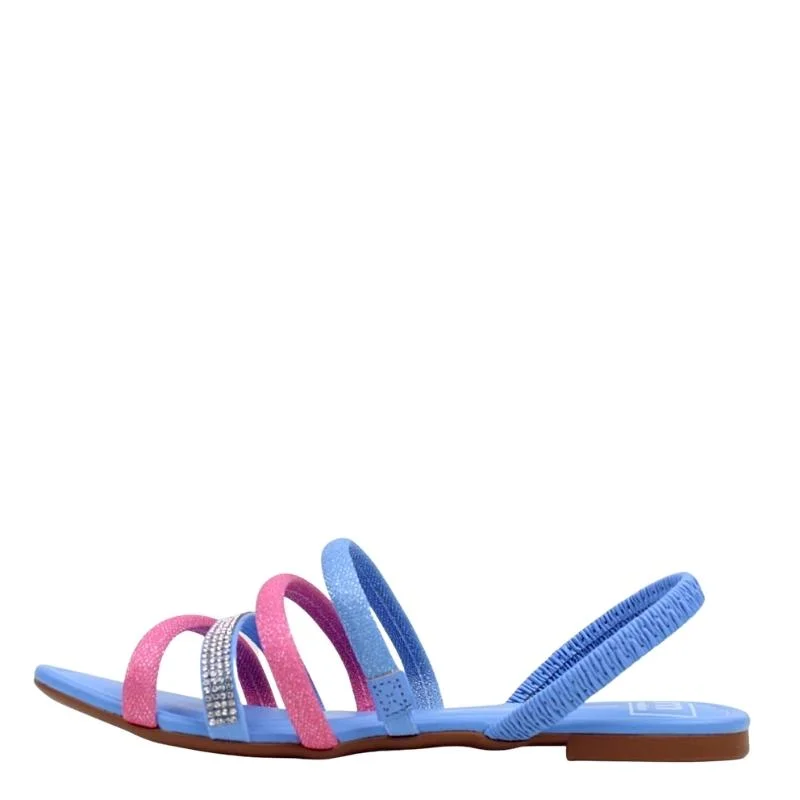 Chinelo Rasteira Feminina Slide Fivela Moleca 5460.209 Roxo 3