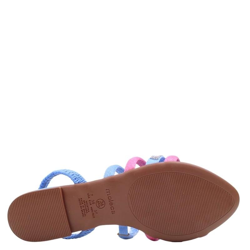 Chinelo Rasteira Feminina Slide Fivela Moleca 5460.209 Roxo 5