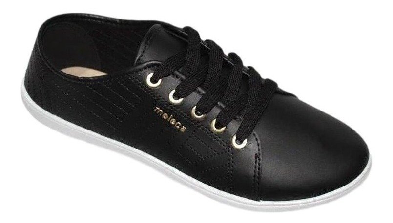 Tênis Casual Feminino Moleca 5605.434 Preto 7