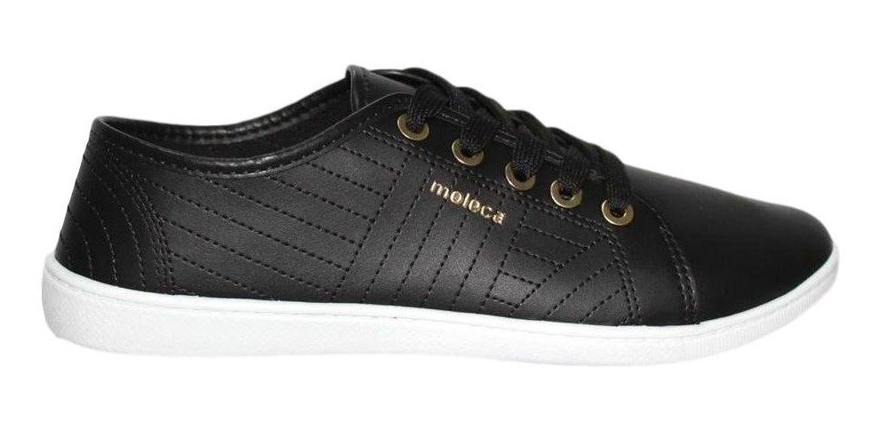 Tênis Casual Feminino Moleca 5605.434 Preto 8