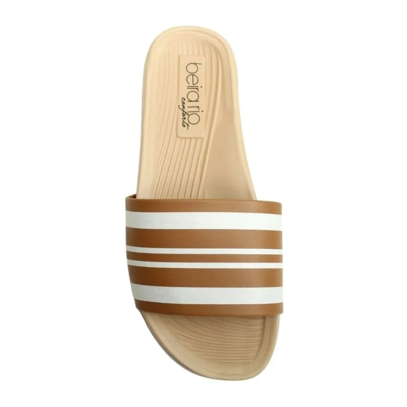 Chinelo Sandália Feminino Slide Promoção Beira Rio Conforto Marrom 5