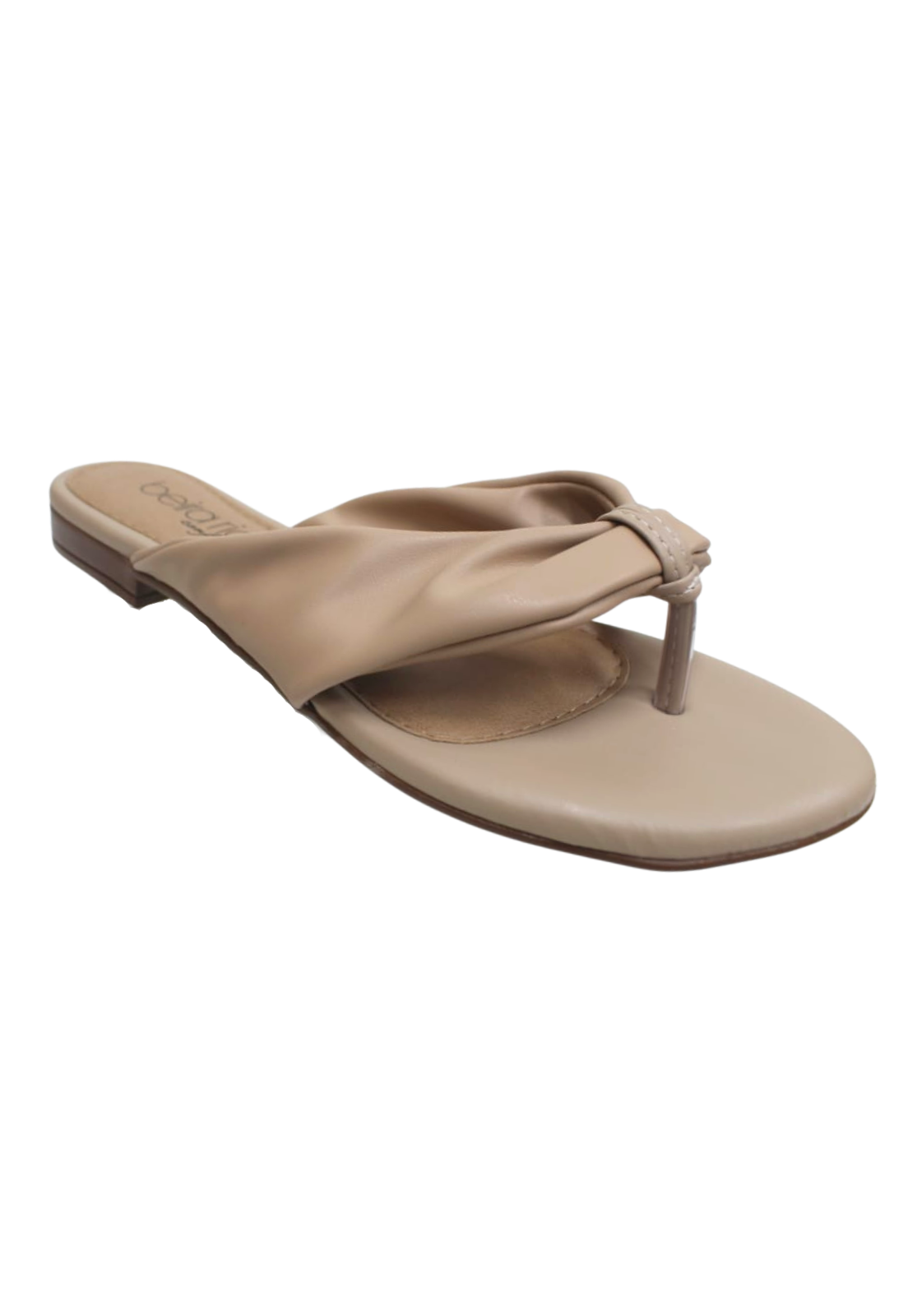 Chinelo Rasteira Feminina Slide Beira Rio 8427106 Bege 4