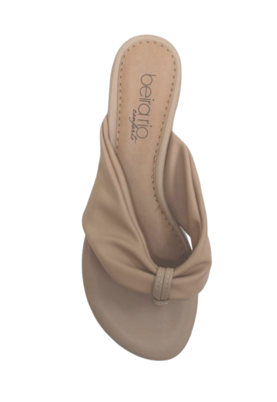 Chinelo Rasteira Feminina Slide Beira Rio 8427106 Bege 6