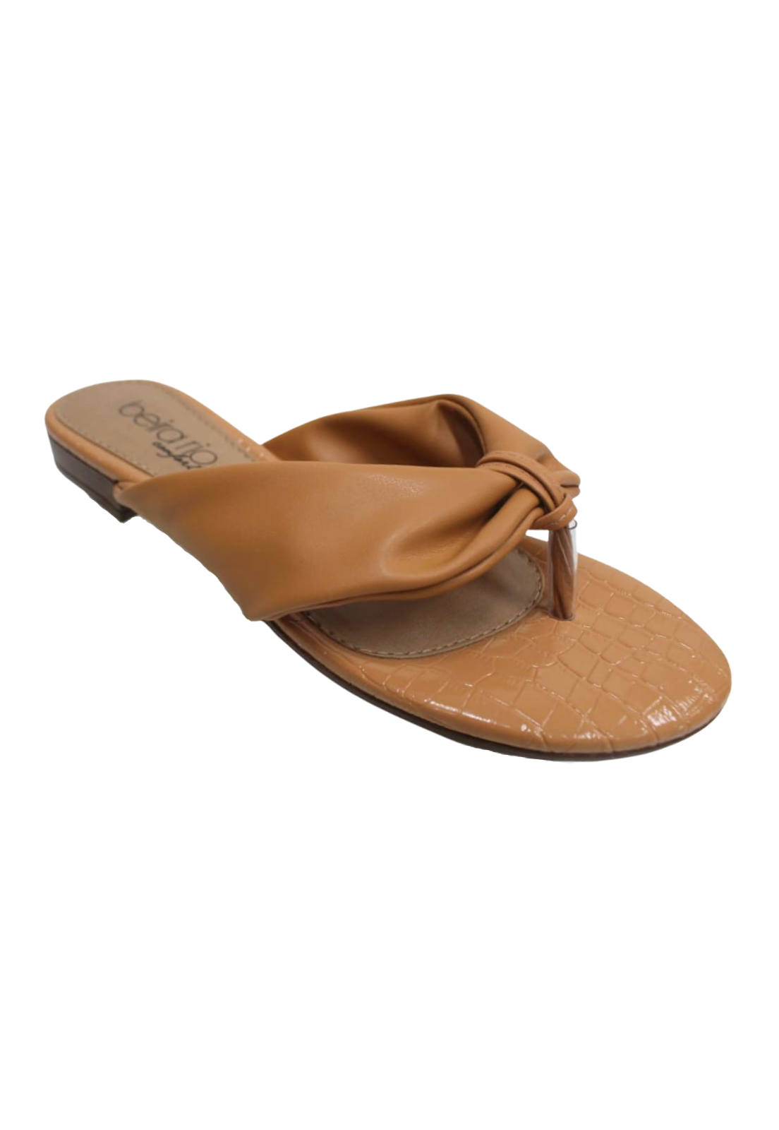 Chinelo Rasteira Feminina Slide Beira Rio 8427106 Bege 2