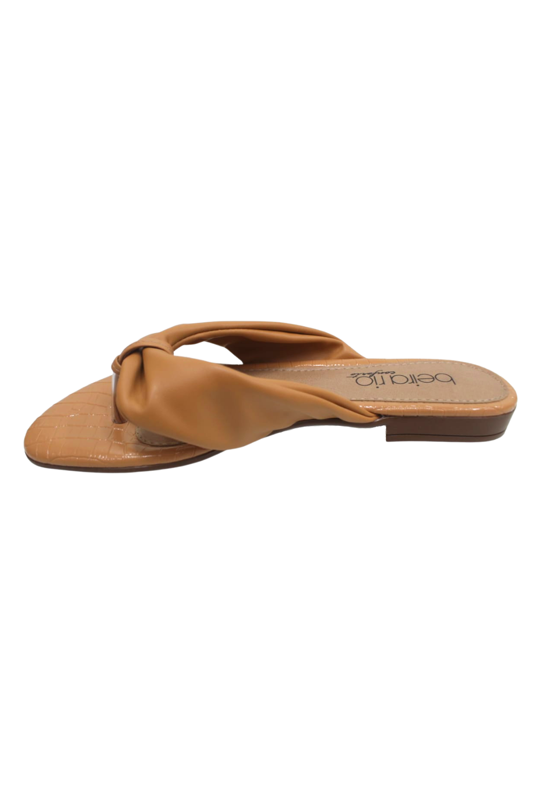 Chinelo Rasteira Feminina Slide Beira Rio 8427106 Bege 3