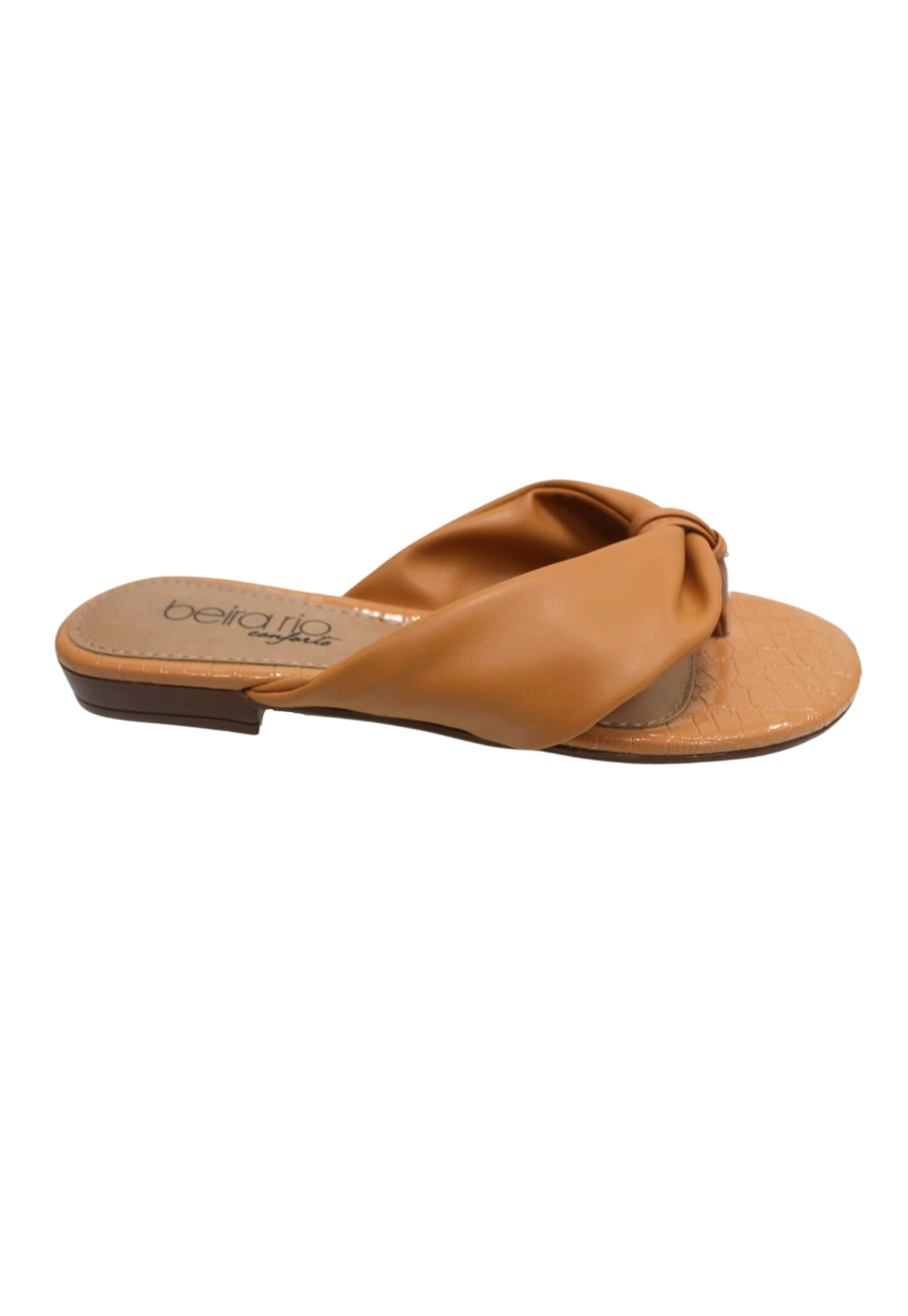 Chinelo Rasteira Feminina Slide Beira Rio 8427106 Bege 4