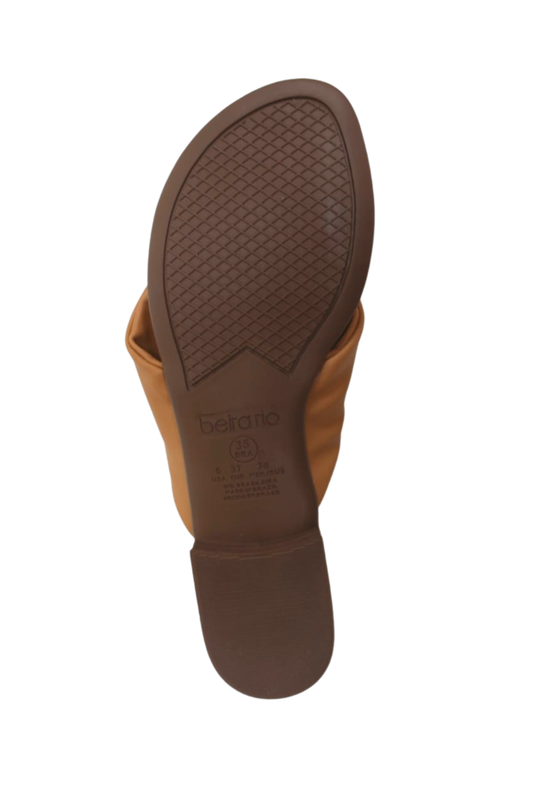 Chinelo Rasteira Feminina Slide Beira Rio 8427106 Bege 5