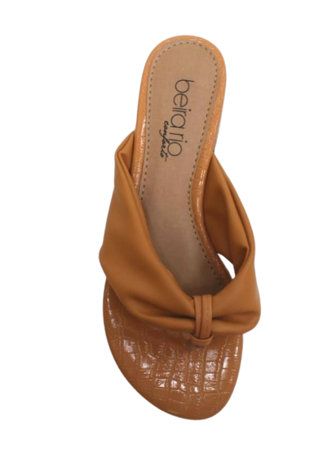 Chinelo Rasteira Feminina Slide Beira Rio 8427106 Bege 6