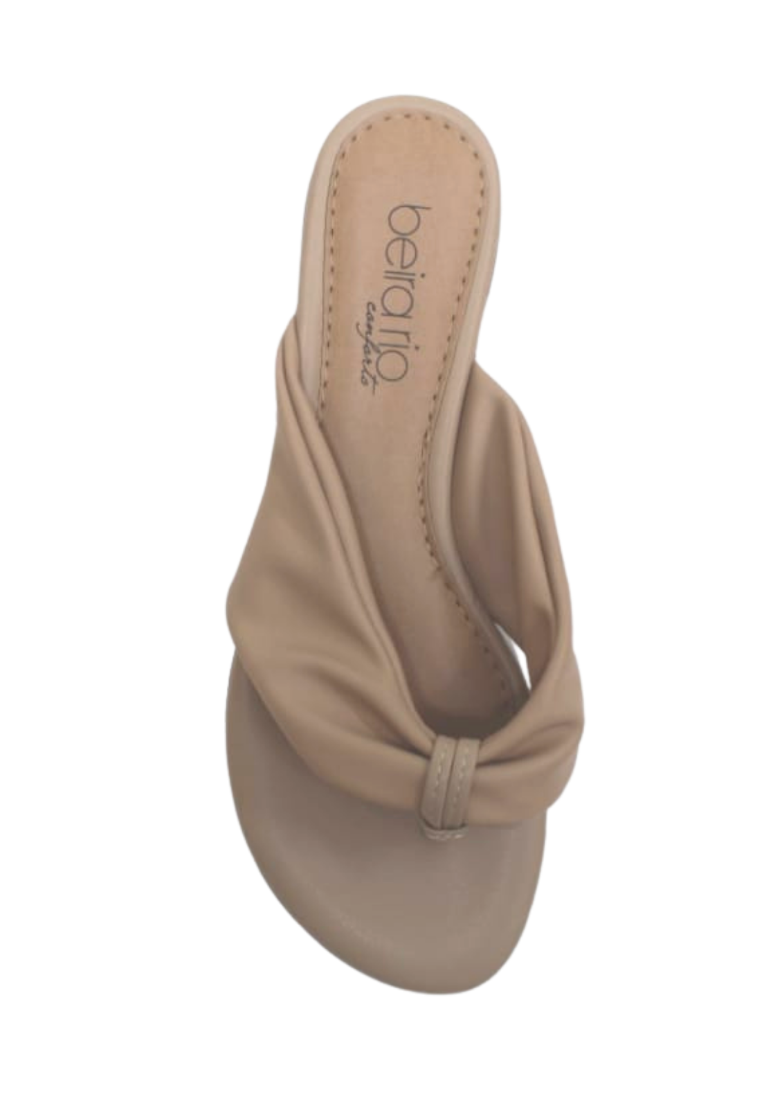 Chinelo Rasteira Feminina Slide Beira Rio 8427106 Bege 3