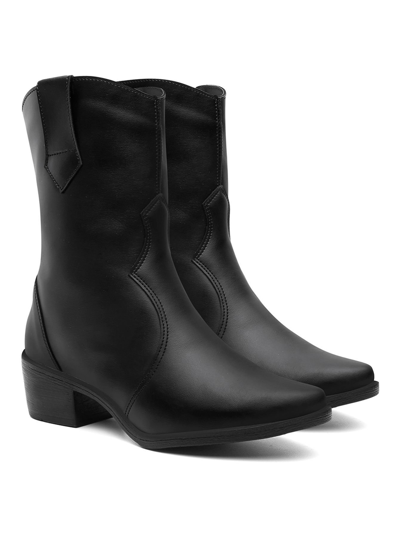 Bota Vicerinne Cano Médio Western Feminino Preto 1