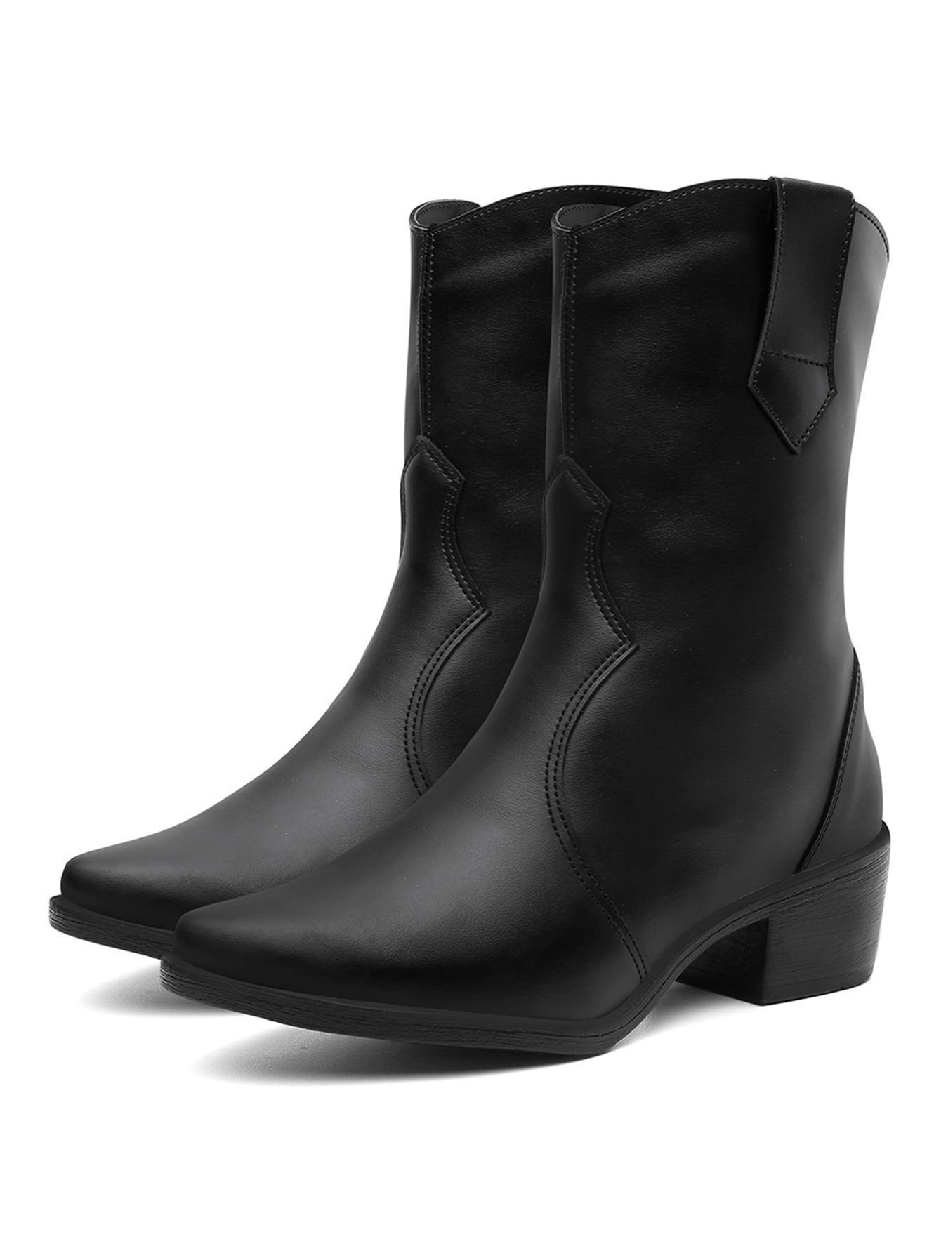 Bota Vicerinne Cano Médio Western Feminino Preto 2