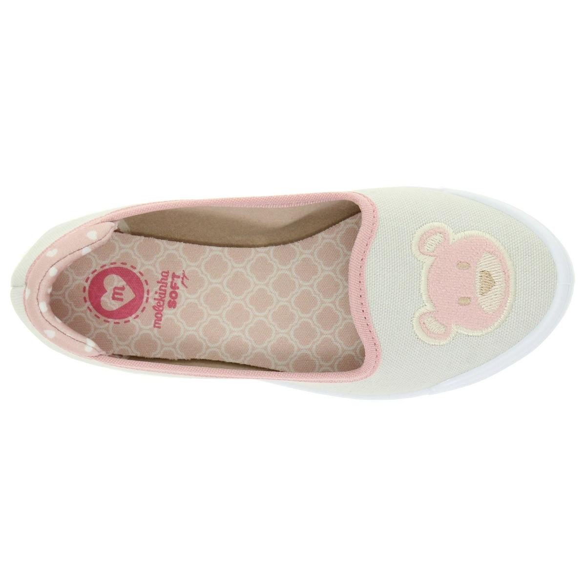 Sapatilha Molekinha 2505.264 Infantil Branco 6