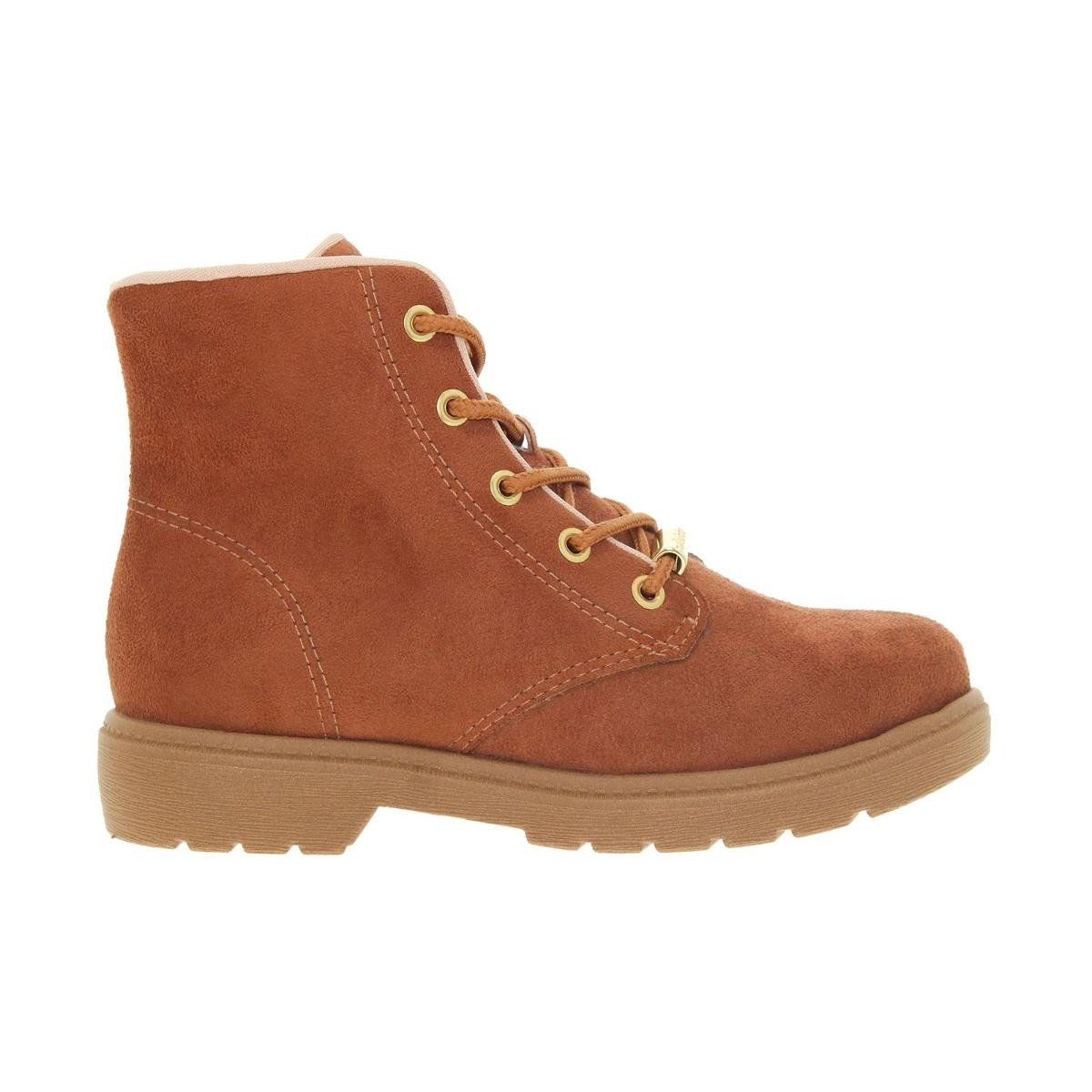 Bota Molekinha 2164.130 Coturno Infantil  Laranja 5