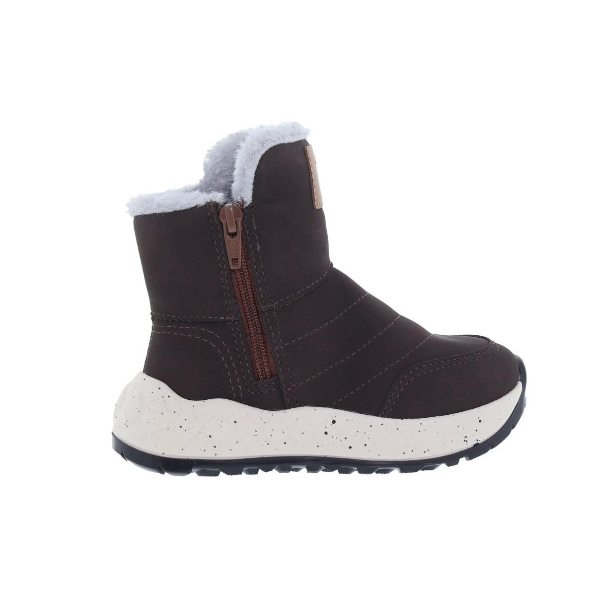 Bota Molekinho 2628.103 Forrada Lã Pelinho Infantil  Marrom 5