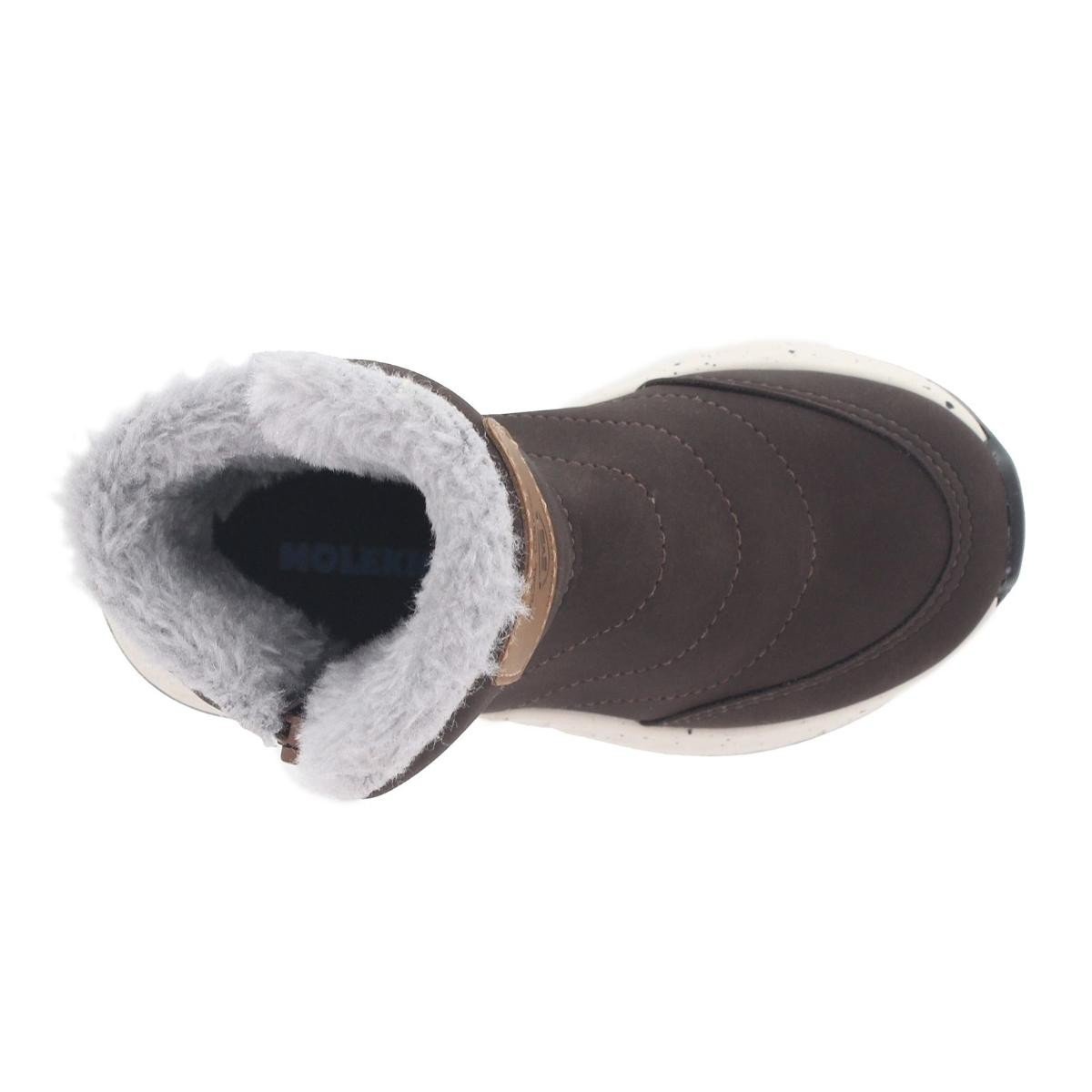 Bota Molekinho 2628.103 Forrada Lã Pelinho Infantil  Marrom 6