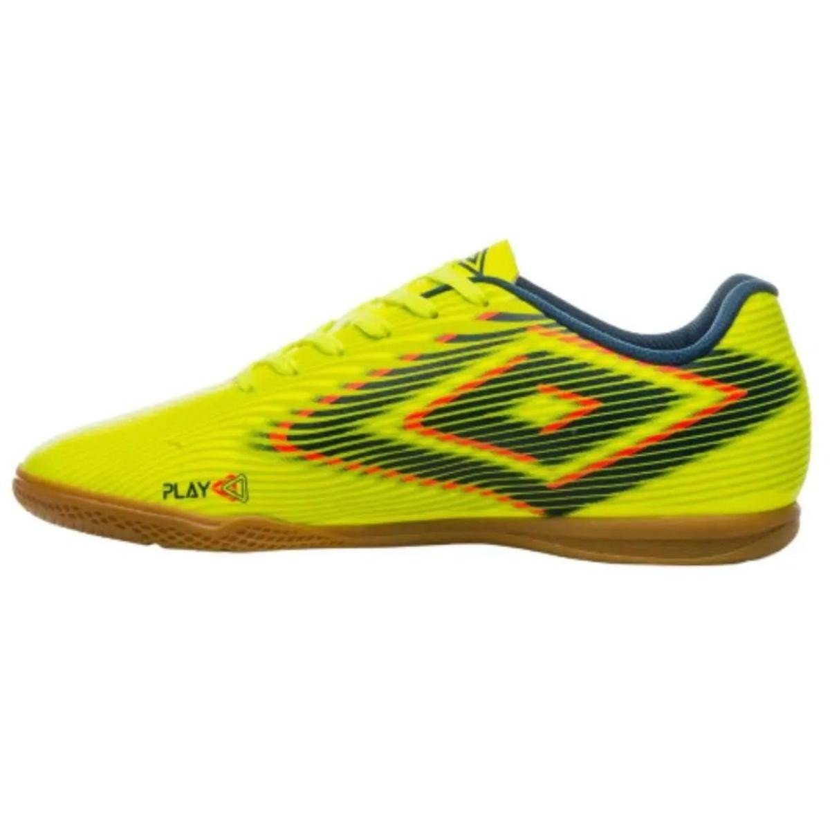 Chuteira Umbro Play Futsal Indoor Masculina  Amarelo 2