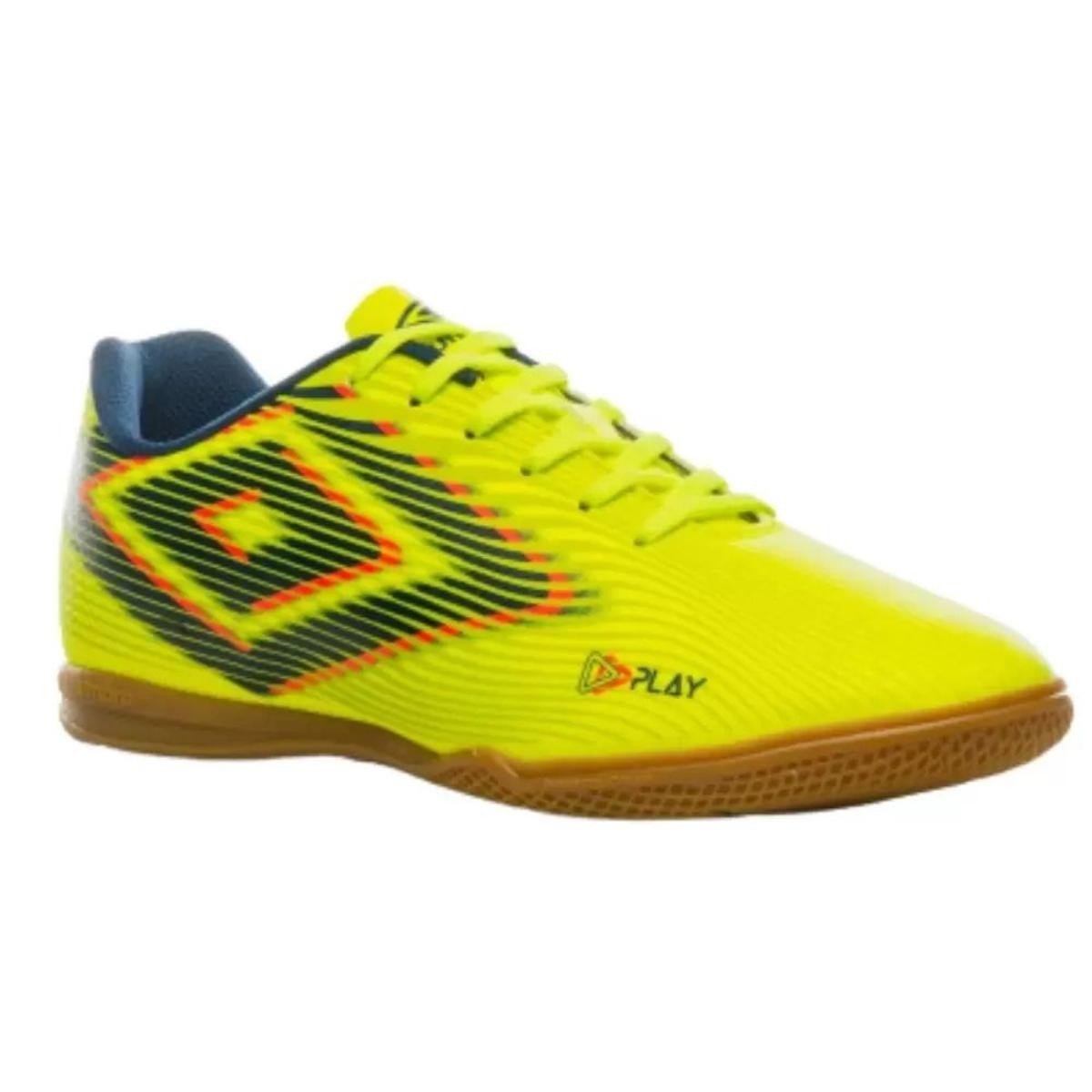 Chuteira Umbro Play Futsal Indoor Masculina  Amarelo 3