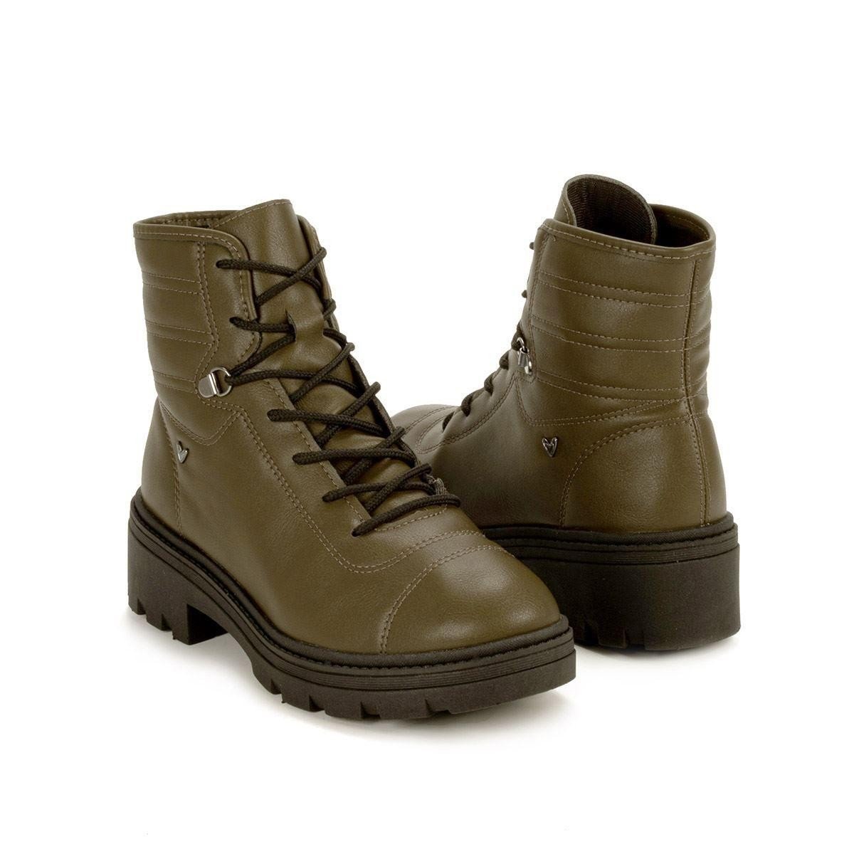 Bota Mississipi Q8313 Coturno Feminino  Verde 4