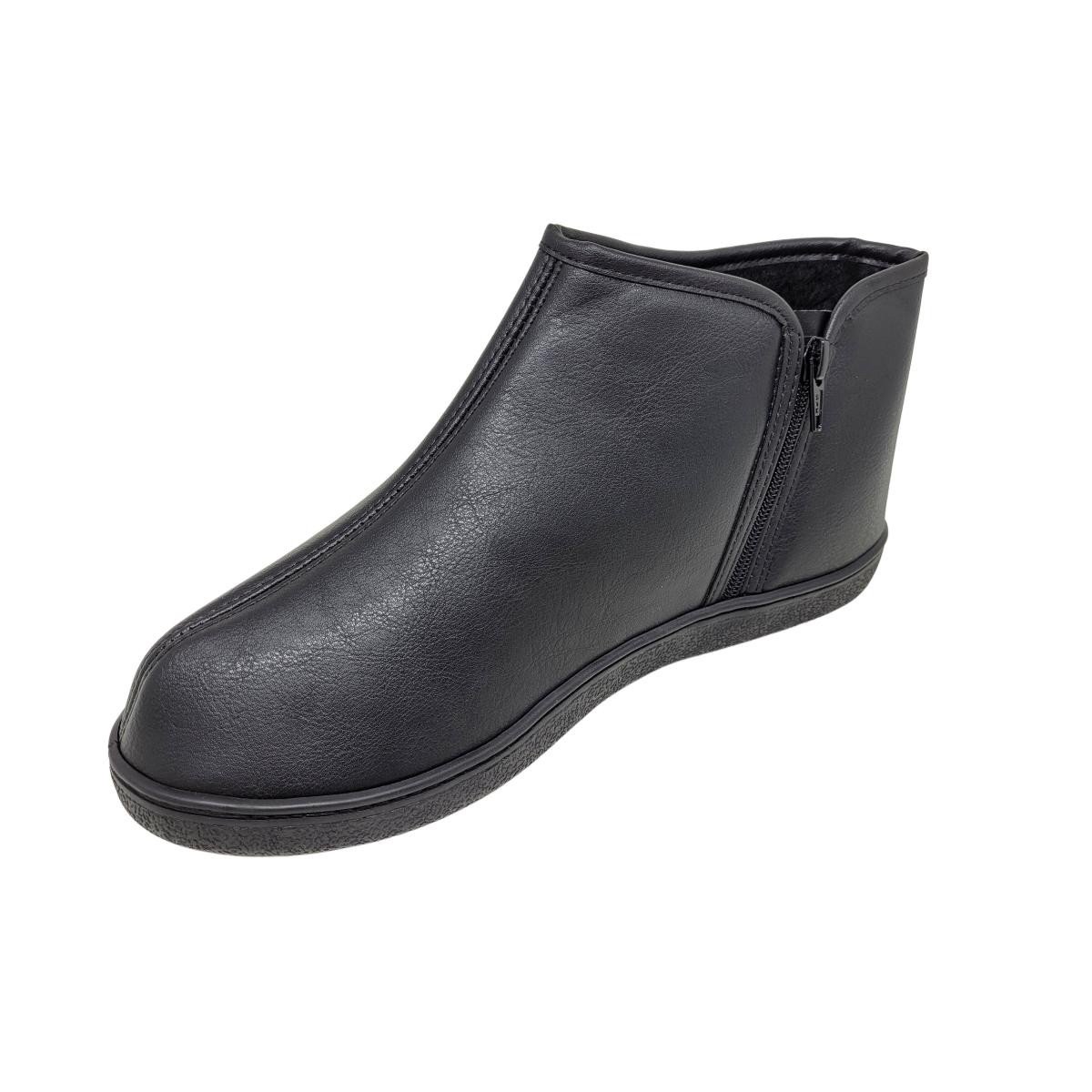 Pantufa Leffa 973 Chinelo de Lã Unissex Preto 2