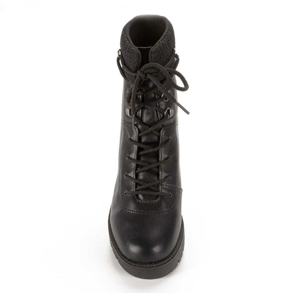 Bota Mississipi Q8481 0001 Coturno Tratorado Feminino  Preto 7