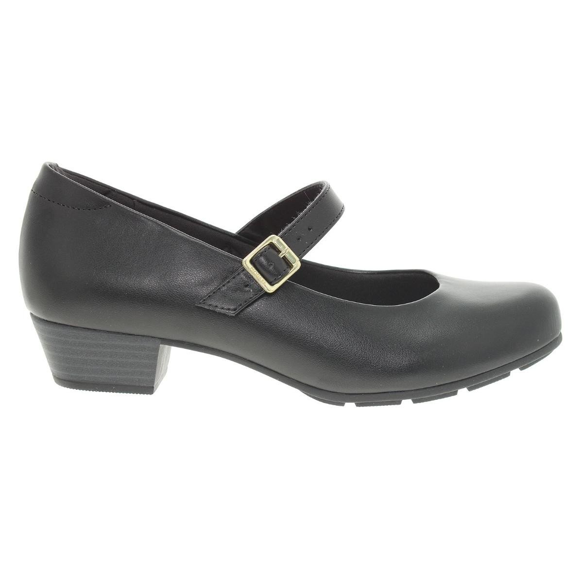 Sapato Modare Ultraconforto 7032.540 Boneca Salto Feminino Preto 5