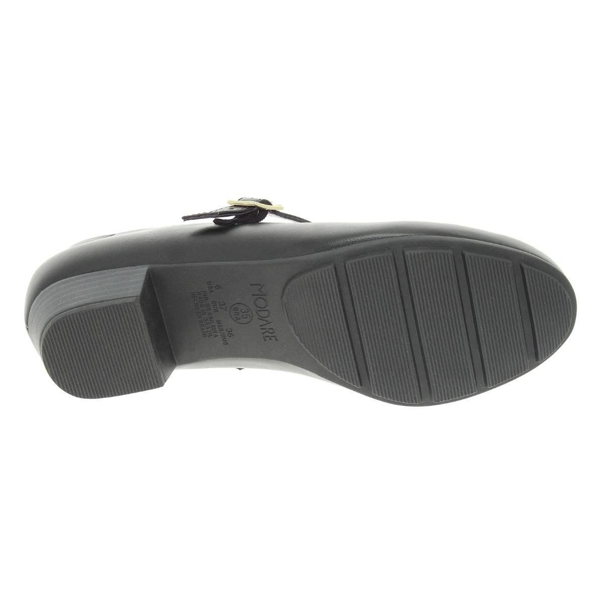 Sapato Modare Ultraconforto 7032.540 Boneca Salto Feminino Preto 7