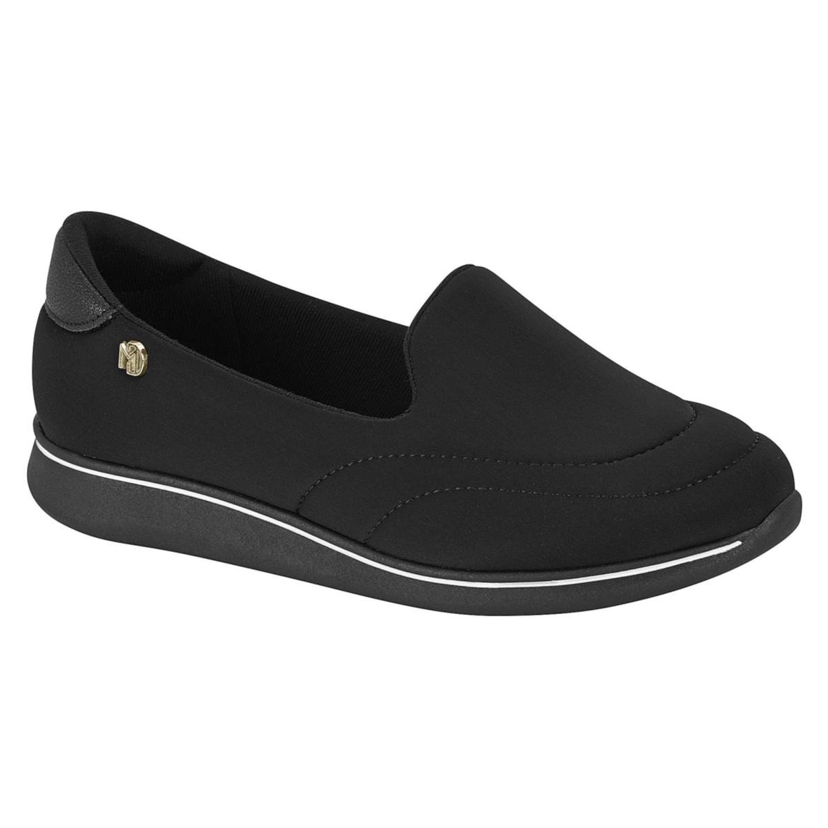 Tenis Modare Ultraconforto Slip On Feminino Preto