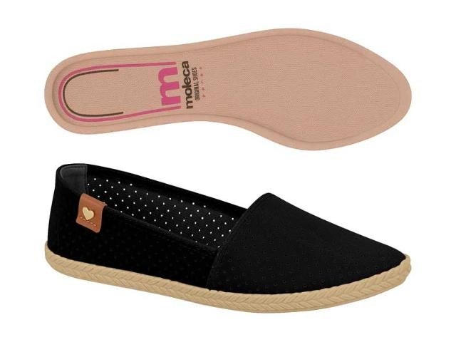 Sapatilha Moleca 5287.210 Feminina Preto 3