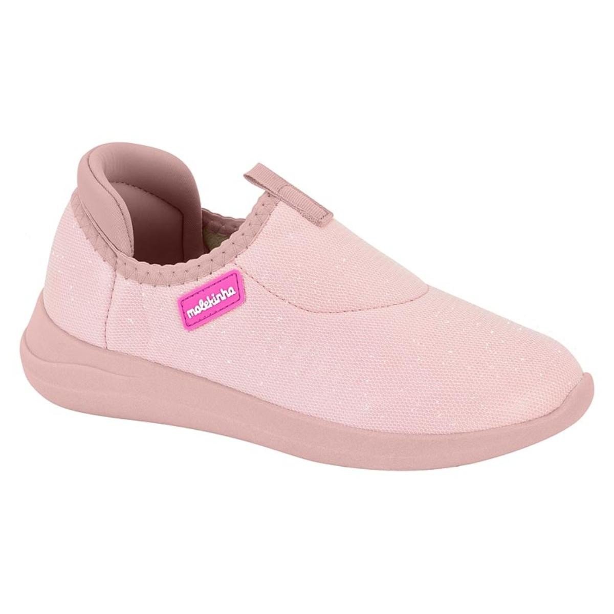 Tenis Molekinha 2503.321 Slip On Calce Fácil Gliter Infantil Rosa 1