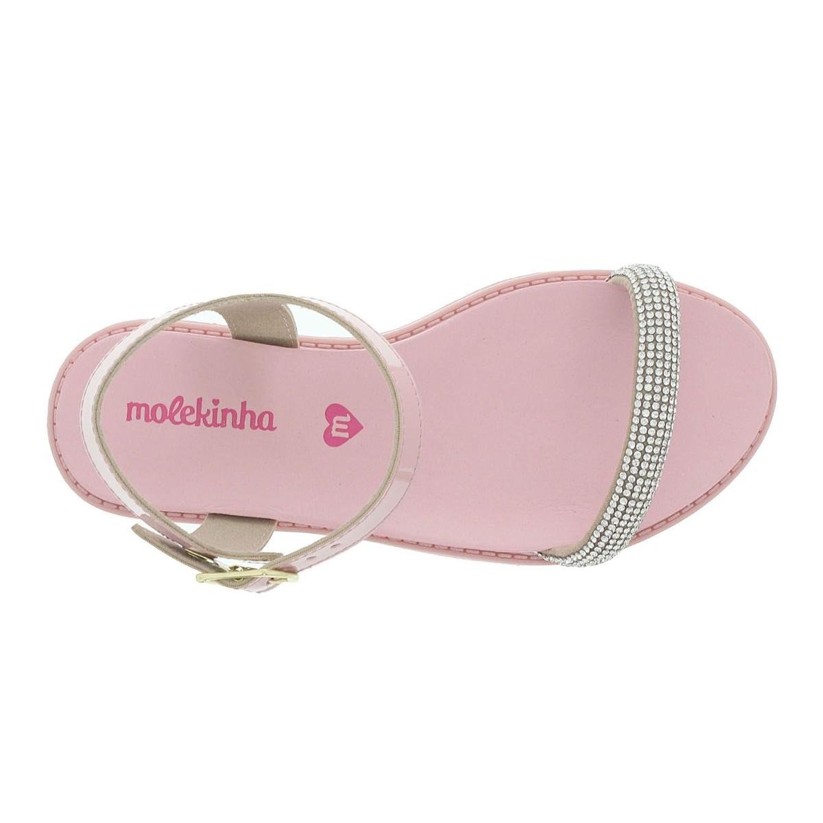 Sandalia Molekinha 2312.258 Infantil Rosa 6
