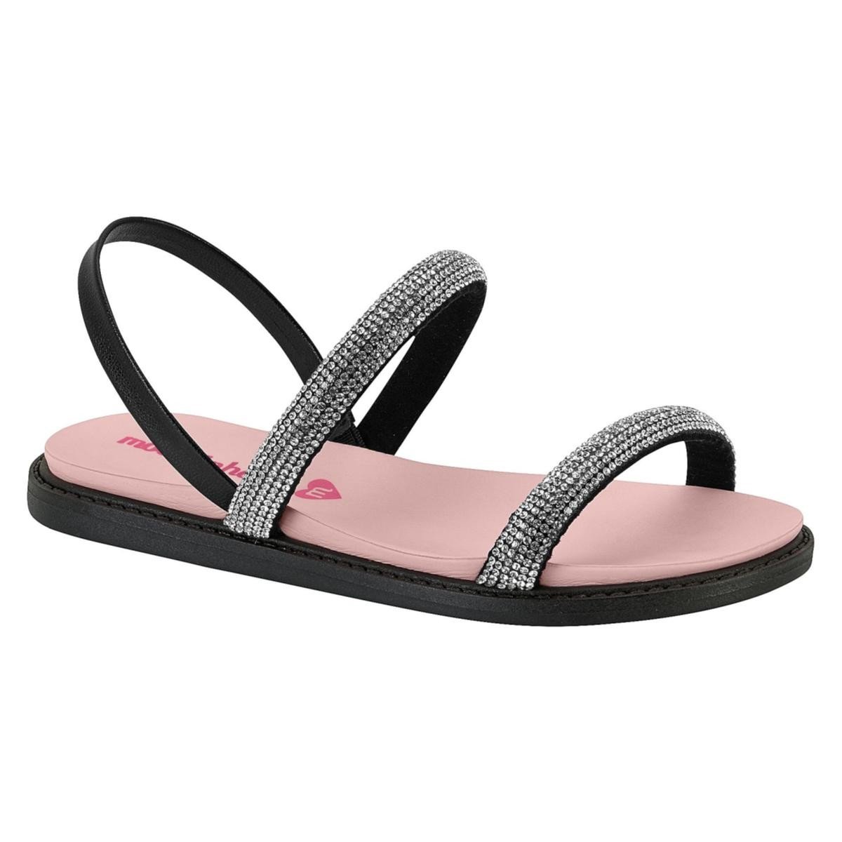 Sandalia Molekinha 2312.253 Infantil Preto 1
