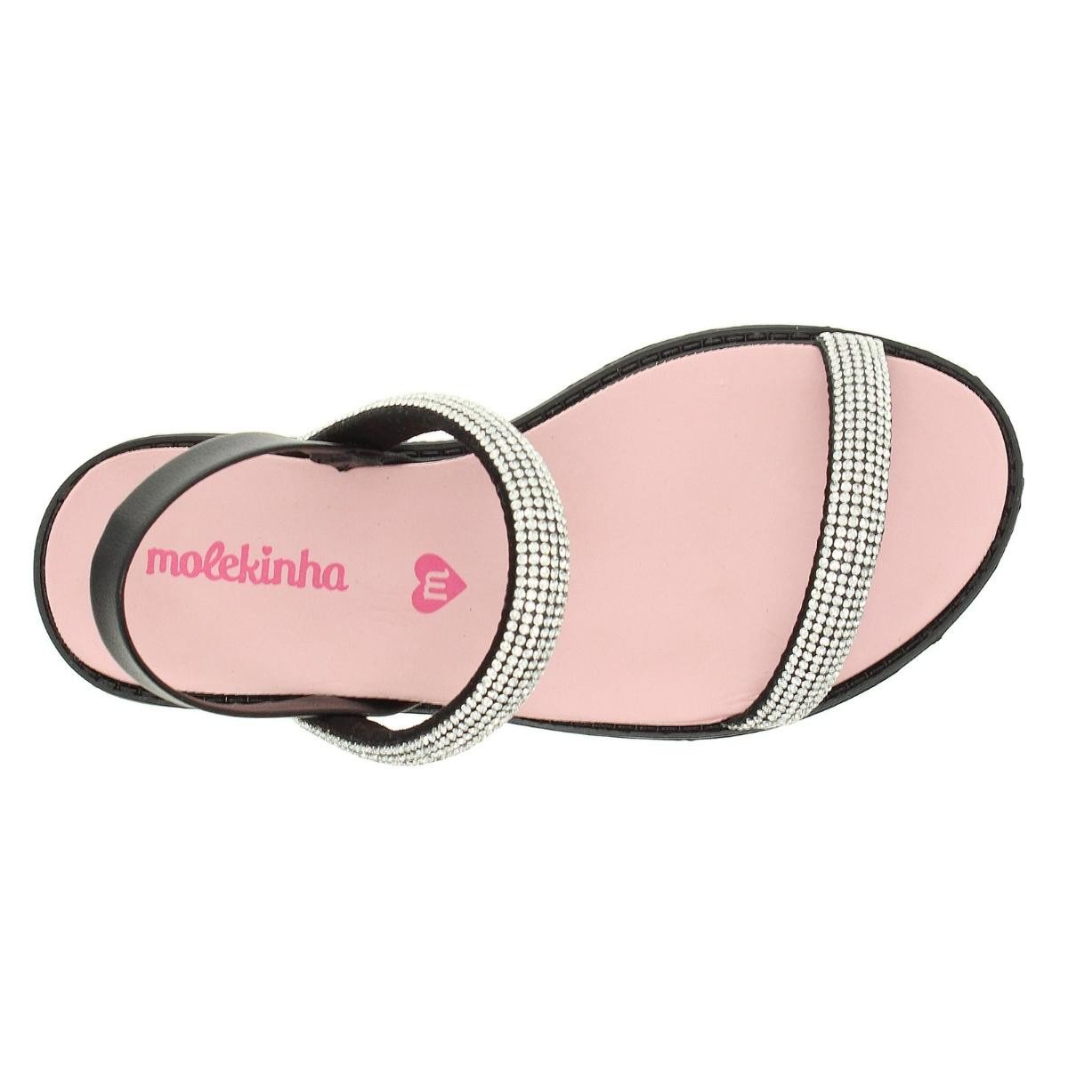 Sandalia Molekinha 2312.253 Infantil Preto 6