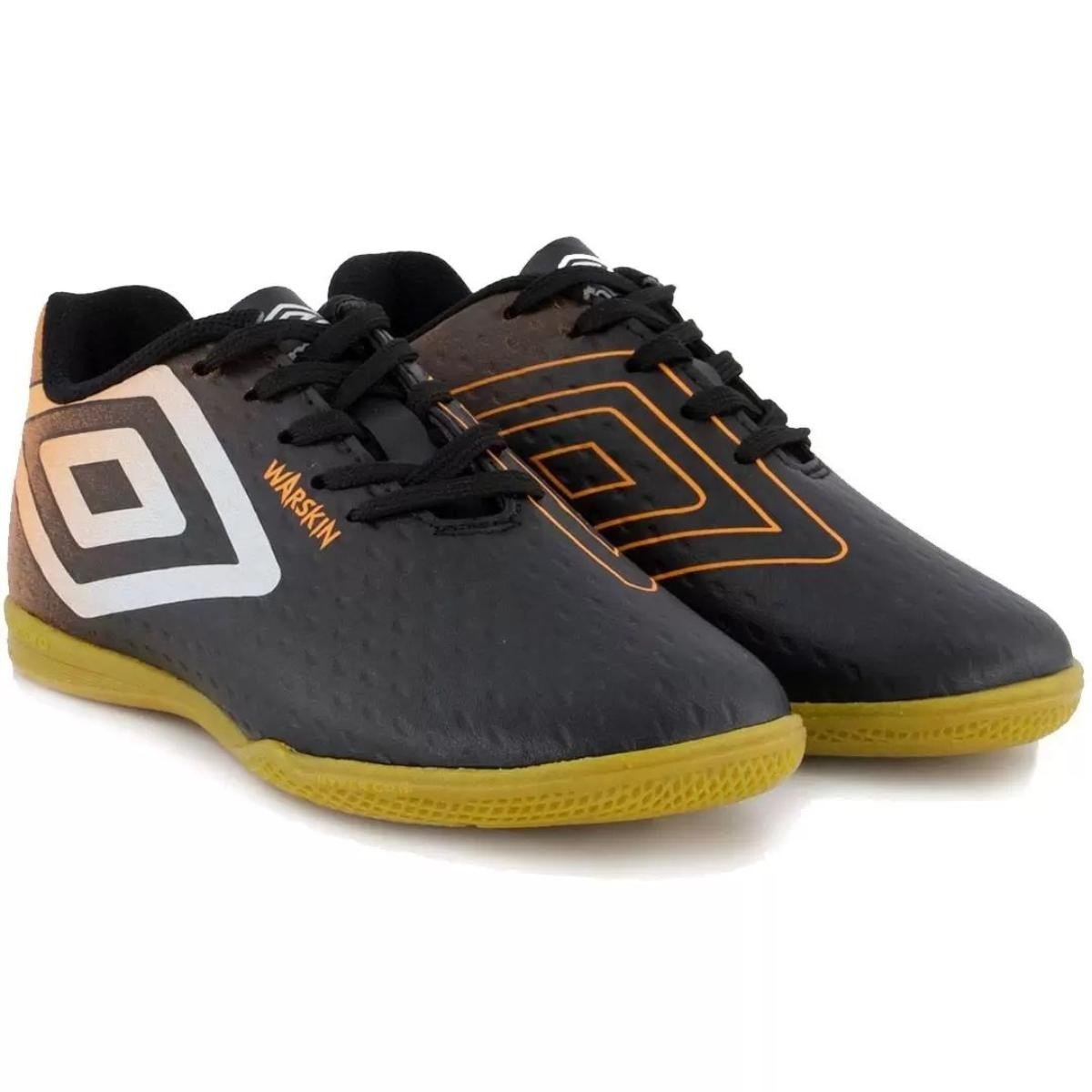 Chuteira Umbro Warskin jr 162 Futsal Indoor Preto 2
