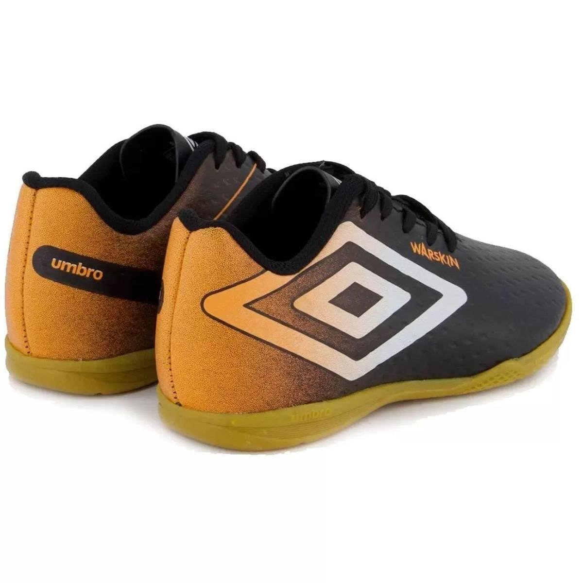 Chuteira Umbro Warskin jr 162 Futsal Indoor Preto 3