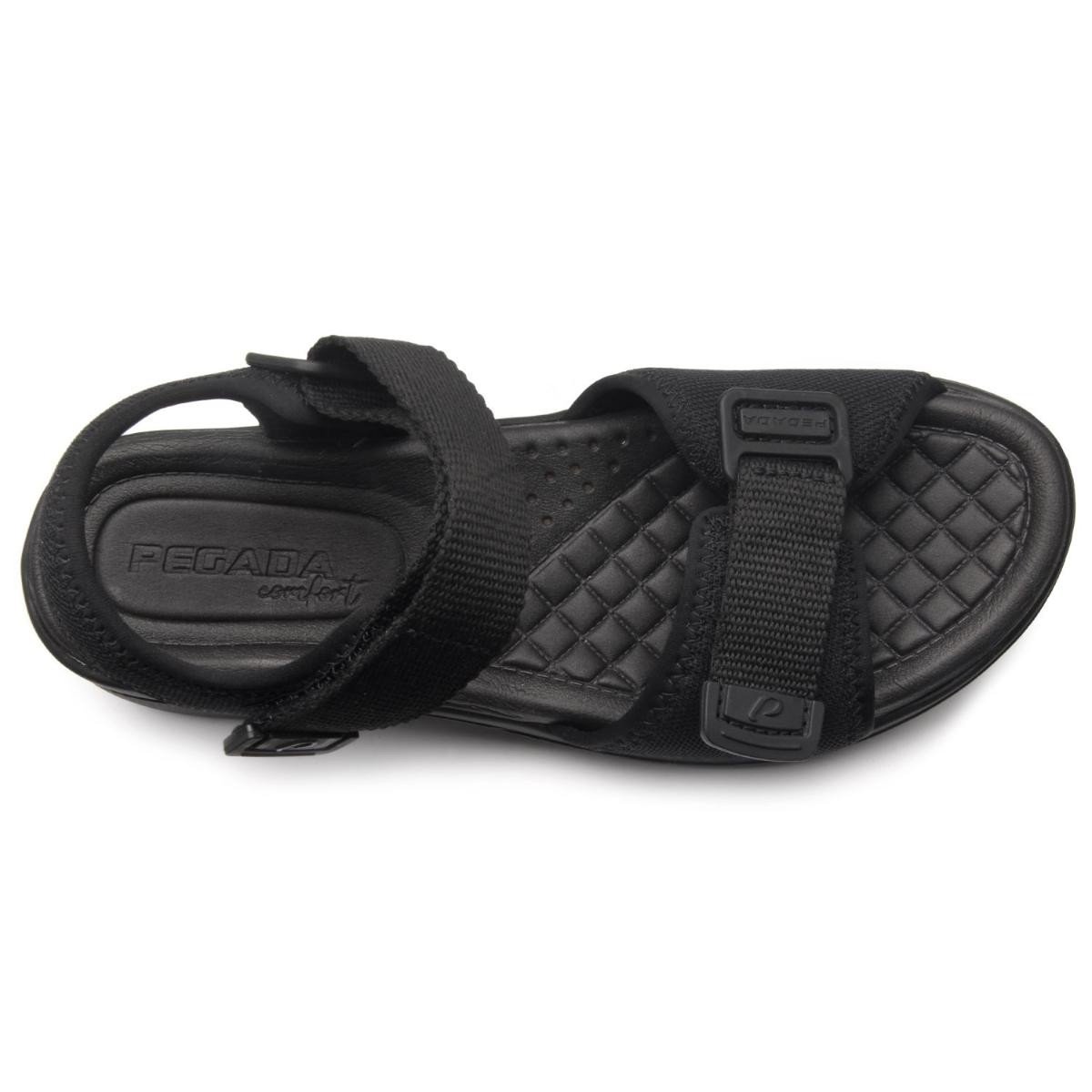 Sandalia Pegada 232752-03 Papete Anabela Feminina Preto 3