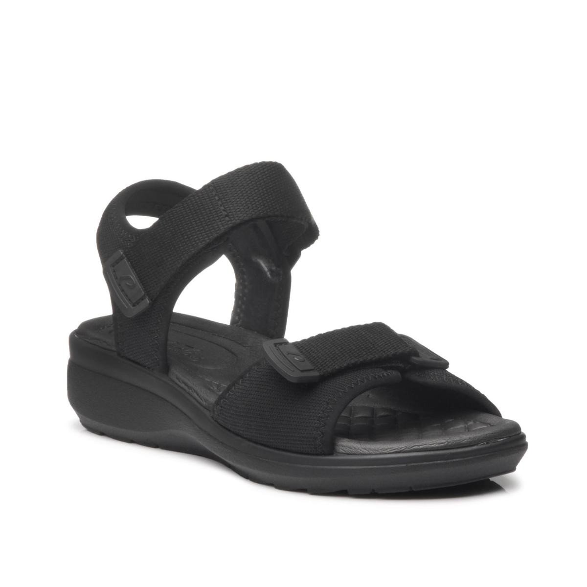 Sandalia Pegada 232752-03 Papete Anabela Feminina Preto 4