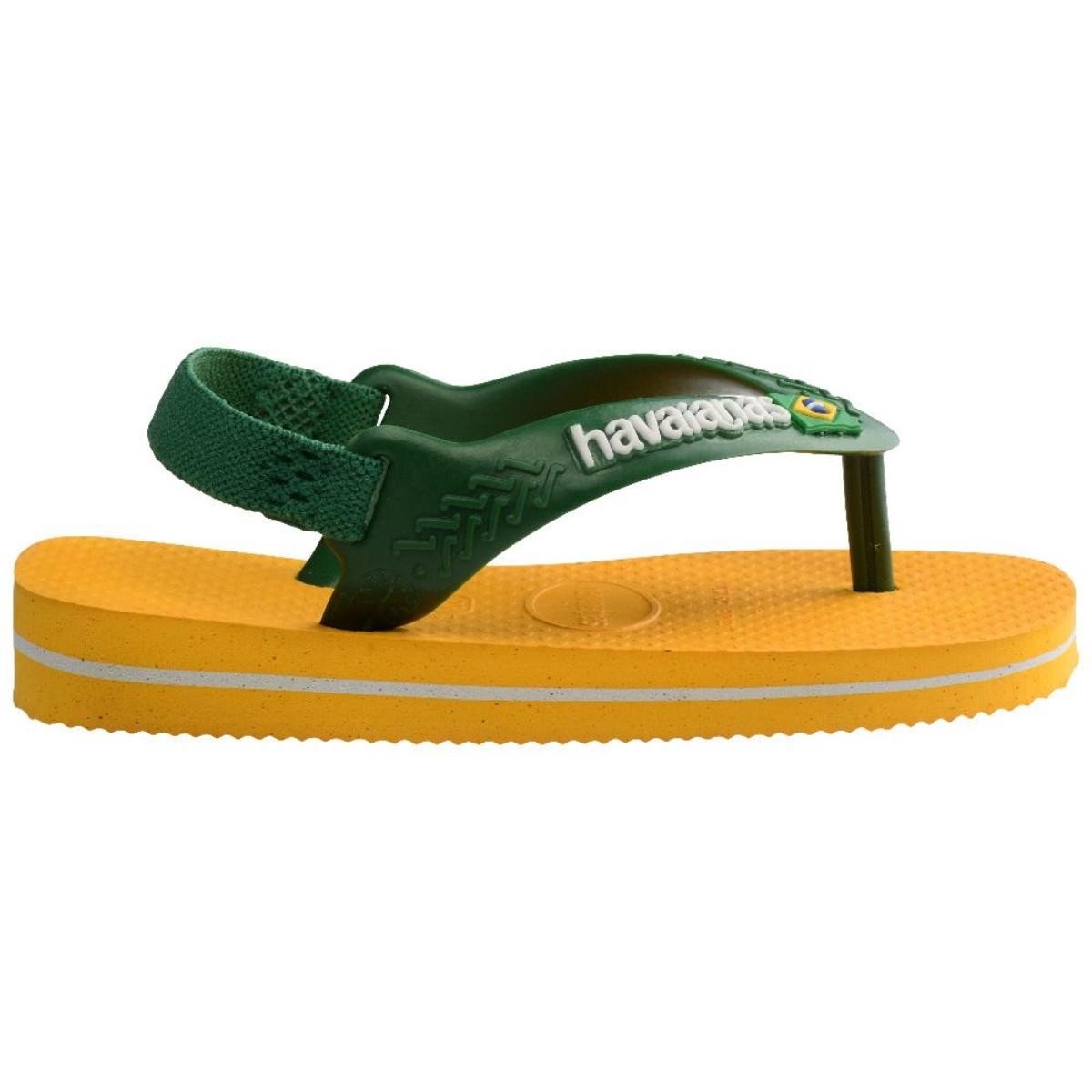 Chinelo Havaianas 41405772151 Baby Brasil Logo Amarelo 3