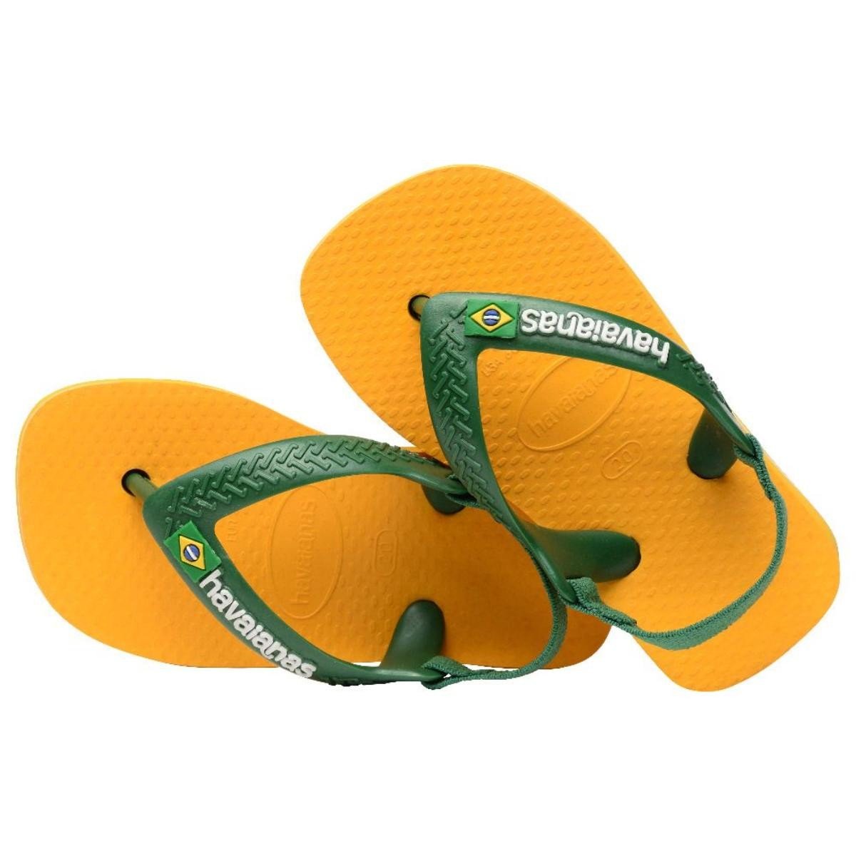 Chinelo Havaianas 41405772151 Baby Brasil Logo Amarelo 4