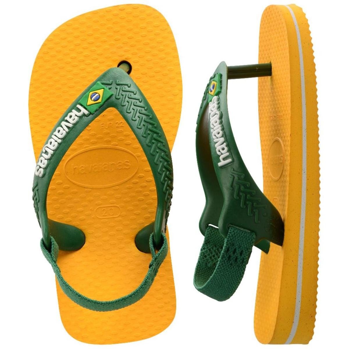 Chinelo Havaianas 41405772151 Baby Brasil Logo Amarelo 5